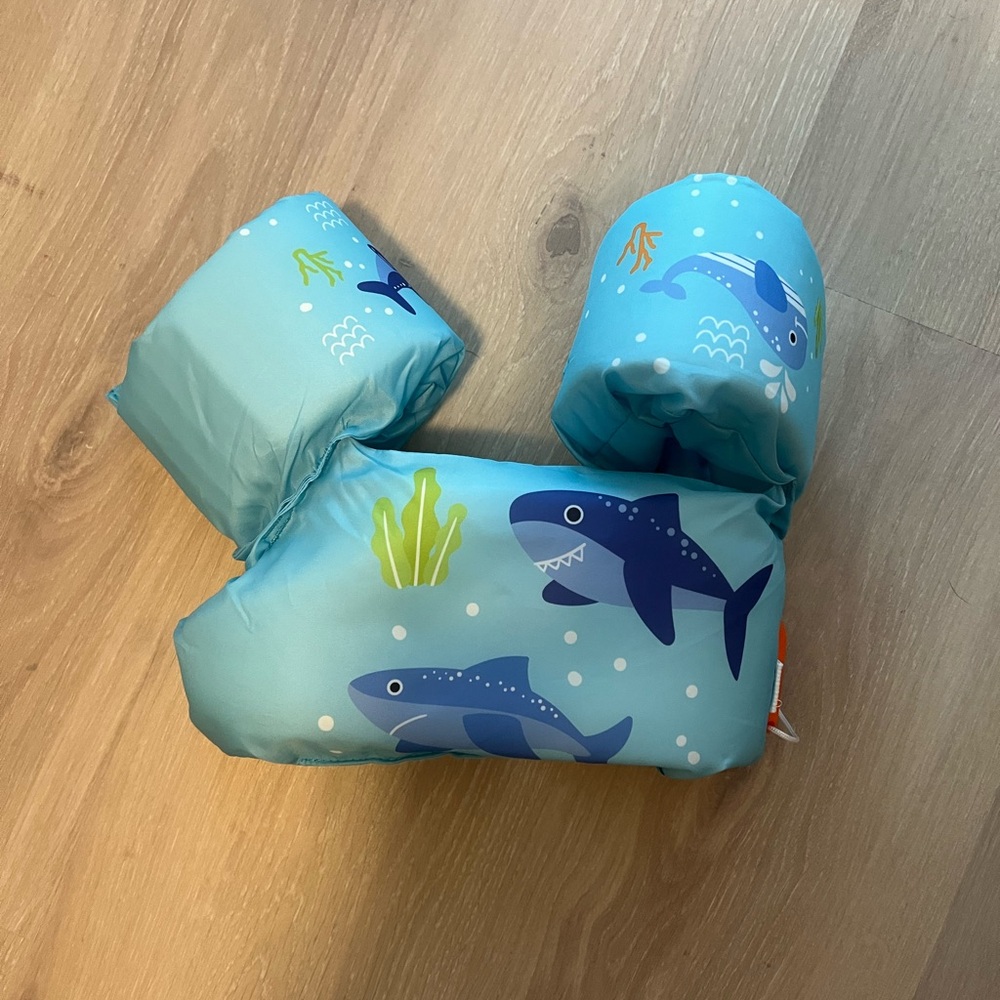 Kids Shark Swim Vest - Blue